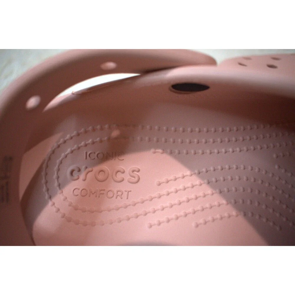 Crocs Platform Comfort Clogs in Blush Pink/Peachy (206750‑6I8) - Women’s Size 9